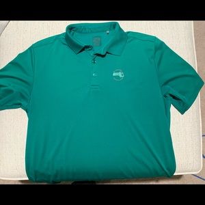 Green golf polo with Marshfield CC logo